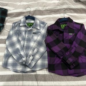 Two snap down Dixxon flannels